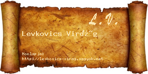 Levkovics Virág névjegykártya
